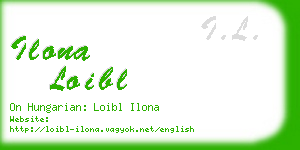 ilona loibl business card